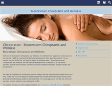 Tablet Screenshot of moorestownchiropractic.net